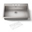 33" Top-/Undermount Single-Bowl Kitchen Sink (Stainless Steel), K-3821-3-NA
