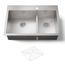 Smart Divide 33" Top-/Undermount Double-Bowl Kitchen Sink (Stainless Steel), K-3839-1-NA