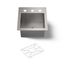 15" Top-/Undermount Bar Sink (Stainless Steel), K-3840-3-NA