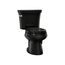 Wellworth Two-Piece Round-Front Toilet, 1.6 Gpf (Black), K-3977-7