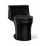 One-Piece Round-Front Toilet, 1.28 Gpf (Black/Black), K-4007-7