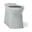 Elongated Toilet Bowl w/ Skirted Trapway (Ice Grey), K-4144-95