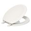 Ridgewood Round-Front Toilet Seat (Biscuit), K-4695-96