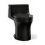 One-Piece Compact Elongated Toilet w/ Concealed Trapway, 1.28 Gpf (Black/Black), K-5172-7