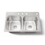 33" Top-Mount Double-Bowl Kitchen Sink (Stainless Steel), K-5267-4-NA