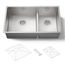 Smart Divide 32" Undermount Double-Bowl Kitchen Sink (Stainless Steel), K-5284-NA