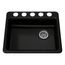 Riverby 25" Undermount Single-Bowl Kitchen Sink (Black), K-5479-5U-7