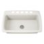 Cape Dory 33" Undermount Single-Bowl Kitchen Sink (Biscuit), K-5864-5U-96
