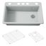 Riverby 33" Undermount Single-Bowl Kitchen Sink (Ice Grey), K-5871-5UA1-95