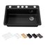 Riverby 33" Undermount Single-Bowl Workstation Kitchen Sink (Black), K-5871-5UPC-7