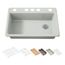 Riverby 33" Undermount Single-Bowl Workstation Kitchen Sink (Sea Salt), K-5871-5UPC-FF