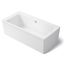 Stargaze 72" x 36" Rectangular Freestanding Bathtub with Straight Shroud (White)