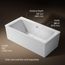 Stargaze 72" x 36" Rectangular Freestanding Bathtub with Straight Shroud (White)