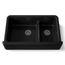 Smart Divide 35-3/4" Undermount Double-Bowl Farmhouse Kitchen Sink (Black/Black), K-6427-7