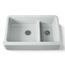 Smart Divide 35-3/4" Undermount Double-Bowl Farmhouse Kitchen Sink (Ice Grey), K-6427-95