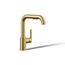 Pull-Out Kitchen Sink Faucet w/ Three-Function Sprayhead (Vibrant Brushed Moderne Brass), K-7506-2MB