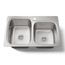 33" Top-/Undermount Double-Bowl Kitchen Sink (Stainless Steel), K-75791-1-NA