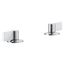 Components Deck-Mount Bath Faucet Handles w/ Lever Design (Polished Chrome), K-77990-4-CP