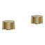 Components Deck-Mount Bath Faucet Handles w/ Oyl Design (Vibrant Brushed Moderne Brass), K-77990-8-2MB
