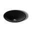 17-3/4" Round Drop-In Bathroom Sink, No Overflow (Black/Black), K-7806-7