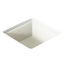 13" Square Undermount Bathroom Sink (Biscuit)