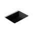 17" Rectangular Undermount Bathroom Sink (Black/Black), K-8189-7