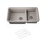 Cairn 33-1/2" Undermount Double-Bowl Kitchen Sink (Matte Taupe), K-8204-CM3