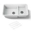33-1/2" Undermount Double-Bowl Kitchen Sink (Matte White), K-8204-CM6