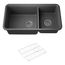 Cairn 33-1/2" Undermount Double-Bowl Kitchen Sink (Matte Graphite), K-8204-CM7