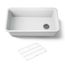 33-1/2" Undermount Single-Bowl Kitchen Sink (Matte White)