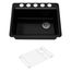Riverby 27" Undermount Single-Bowl Kitchen Sink (Black), K-8668-5UA1-7