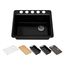 Riverby 27" Undermount Single-Bowl Workstation Kitchen Sink (Black), K-8668-5UPC-7
