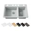 Riverby 33" Undermount Double-Bowl Workstation Kitchen Sink (Ice Grey), K-8669-5UPC-95