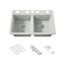 Riverby 33" Undermount Double-Bowl Workstation Kitchen Sink (Sea Salt), K-8679-5UA3-FF