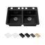 Riverby 33" Undermount Double-Bowl Workstation Kitchen Sink (Black), K-8679-5UPC-7