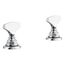 Artifacts T-Handle Bathroom Faucet Handles (Polished Chrome), K-98068-6-CP