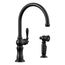 Artifacts Single-Handle Kitchen Sink Faucet w/ Two-Function Sprayhead (Matte Black), K-99262-BL