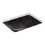 Sartorial Paisley Caxton 20" Rectangular Undermount Bathroom Sink (Black Sartorial Paisley), K-29471-FP2-7