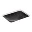 20" Rectangular Undermount Bathroom Sink (Black Sartorial Herringbone), K-29471-HD2-7