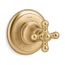 Mastershower Volume Control Valve Trim w/ Cross Handle (Vibrant Brushed Moderne Brass)