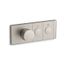 Two-Outlet Recessed Mechanical Thermostatic Valve Control (Vibrant Brushed Nickel), K-26346-9-BN