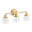 Devonshire Three-Light Sconce (Brushed Moderne Brass), K-10572-2GL