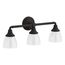 Devonshire Three-Light Sconce (Matte Black), K-10572-BLL
