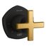 Occasion Mastershower Volume Control Valve Trim w/ Cross Handle (Matte Black w/ Brushed Moderne Brass), K-T27041-3-BMB