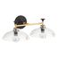 Tone Two-Light Sconce (Black w/ Brass Trim), K-31769-SC02-BML