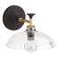 Tone One-Light Sconce (Black w/ Brass Trim), K-31768-SC01-BML