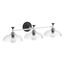 Tone Three-Light Sconce (Polished Chrome w/ Matte Black), K-31770-SC03-CBL