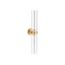 Purist Two-Light Sconce (Brushed Moderne Brass), K-27264-SC02-2GL