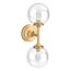 Bellera Two-Light Sconce (Brushed Moderne Brass), K-31762-SC02-2GL