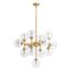 Bellera 32" Chandelier (Brushed Moderne Brass), K-31767-CH13-2GL